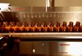 Sterile bottles on the bottling line Royalty Free Stock Photo