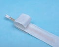 Sterile Long Cotton Tipped Applicators on blue