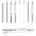 Sterile Transport SWAB. Cotton swabs in plastic tube with cap