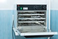Sterilization of medical instruments. Sukhozhar is an apparatus necessary for the implementation of the sterilization process of Royalty Free Stock Photo