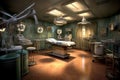 sterilized operating room ready for thymectomy procedure