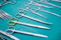 Sterilized surgery instruments Royalty Free Stock Photo