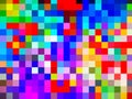 A sterling colorful illustration of digital pattern of multi-colored squares Royalty Free Stock Photo