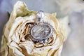 Sterling silver crystal quartz rutile mineral stone pendant