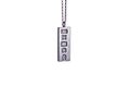 Sterling silver ingot pendant Royalty Free Stock Photo