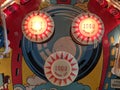 Stern Pinball machine playfield pop bumpers detail