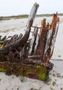 Stern Post of Wrecked wooden sailing ship