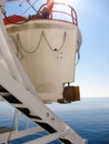 Stern and propellor of a lifeboat Royalty Free Stock Photo