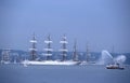 White huge Russian sailship Sedov Royalty Free Stock Photo