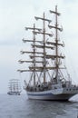 Russian training sailship Mir stern view Royalty Free Stock Photo