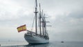 Stern of the Spanish training ship Juan Sebastian de Elcano