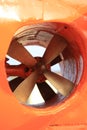 Stern thruster of deep-submergence rescue vehicle closeup