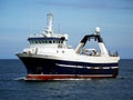 Stern Trawler Underway at Sea. Royalty Free Stock Photo