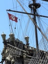 Stern of the turkish galleon Royalty Free Stock Photo