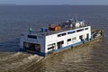 Stern view of one of the Ferries that move Goods and people up and down the Amazon River