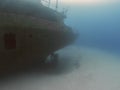 The wreck of the Um El Faroud off the coast of Malta Royalty Free Stock Photo