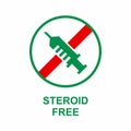 Steroid Free skincare icon for medical product