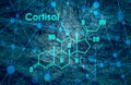Steroid hormone cortisol Royalty Free Stock Photo