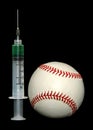 Steroids and baseball Royalty Free Stock Photo