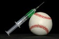 Steroids and baseball Royalty Free Stock Photo