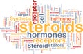 Steroids hormones background concept Royalty Free Stock Photo