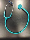 Stethoscop medical surgery green blue
