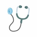 Stethoscope for animals icon, cartoon style