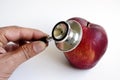 Stethoscope and apple