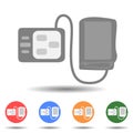 Stethoscope Blood pressure Sphygmomanometer vector icon