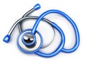 Stethoscope on white background Royalty Free Stock Photo
