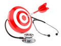 Stethoscope with bull`s eye