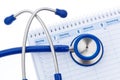 Stethoscope and Calendar