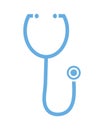 Stethoscope cardio device line style icon