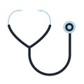 Stethoscope cardio medical tool icon