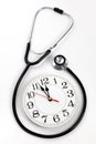 Stethoscope and Clock