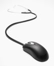 Stethoscope computer mouse medical online concept Royalty Free Stock Photo