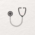 A stethoscope doctor equipment vektor art Royalty Free Stock Photo