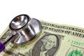 Stethoscope dollar , expenditure on health or financial assistance