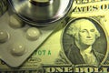 Stethoscope dollar , expenditure on health or financial assistance