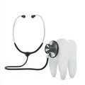 Stethoscope examing the tooth