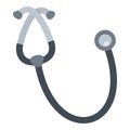 Stethoscope Flat Icon Isolated on White