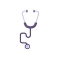 Stethoscope flat icon. vector illustration