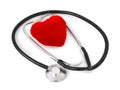Stethoscope and heart Royalty Free Stock Photo