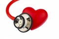 Stethoscope and heart