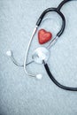 Stethoscope and heart