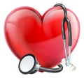 Stethoscope and Heart Concept