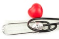 Stethoscope and heart Royalty Free Stock Photo