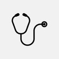 Stethoscope icon logo design. simple flat vector illustration Royalty Free Stock Photo