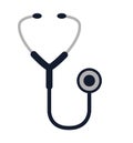 Stethoscope icon medical health vector illustration flat Royalty Free Stock Photo