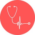 Stethoscope icon in trendy flat style. Stethoscope icon page symbol for your web site design Stethoscope icon logo, app, UI. Steth Royalty Free Stock Photo